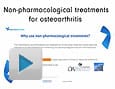 Non pharmacological treatments for osteoarthritis